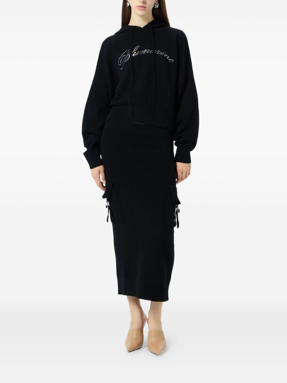 crystal-embellished hoodie - 2