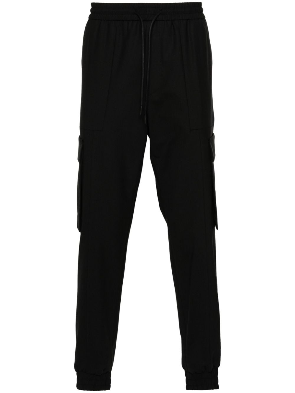 tapered-leg cargo trousers - 1