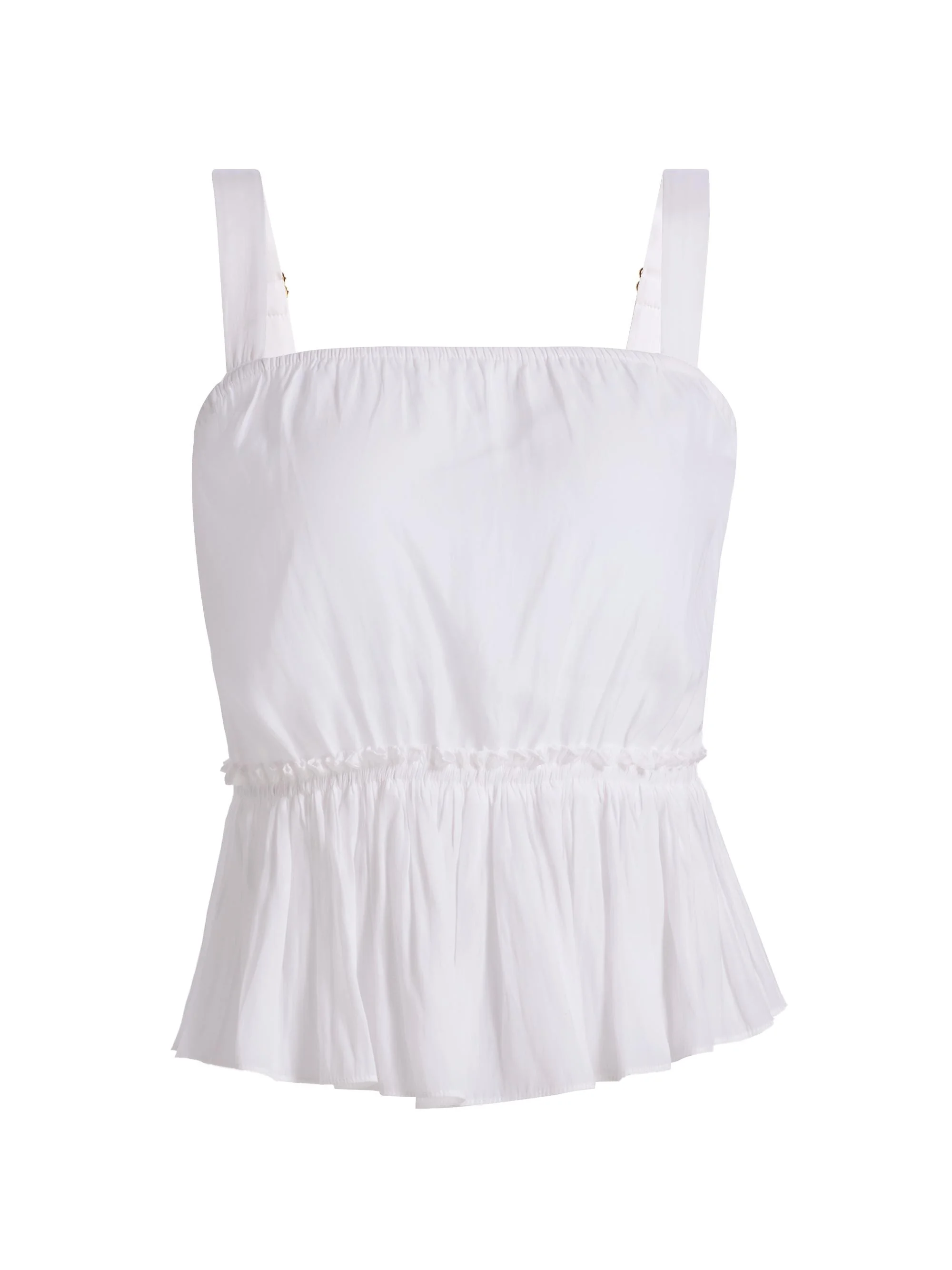 Women's Giorgia Peplum Tank - Ivory - 1
