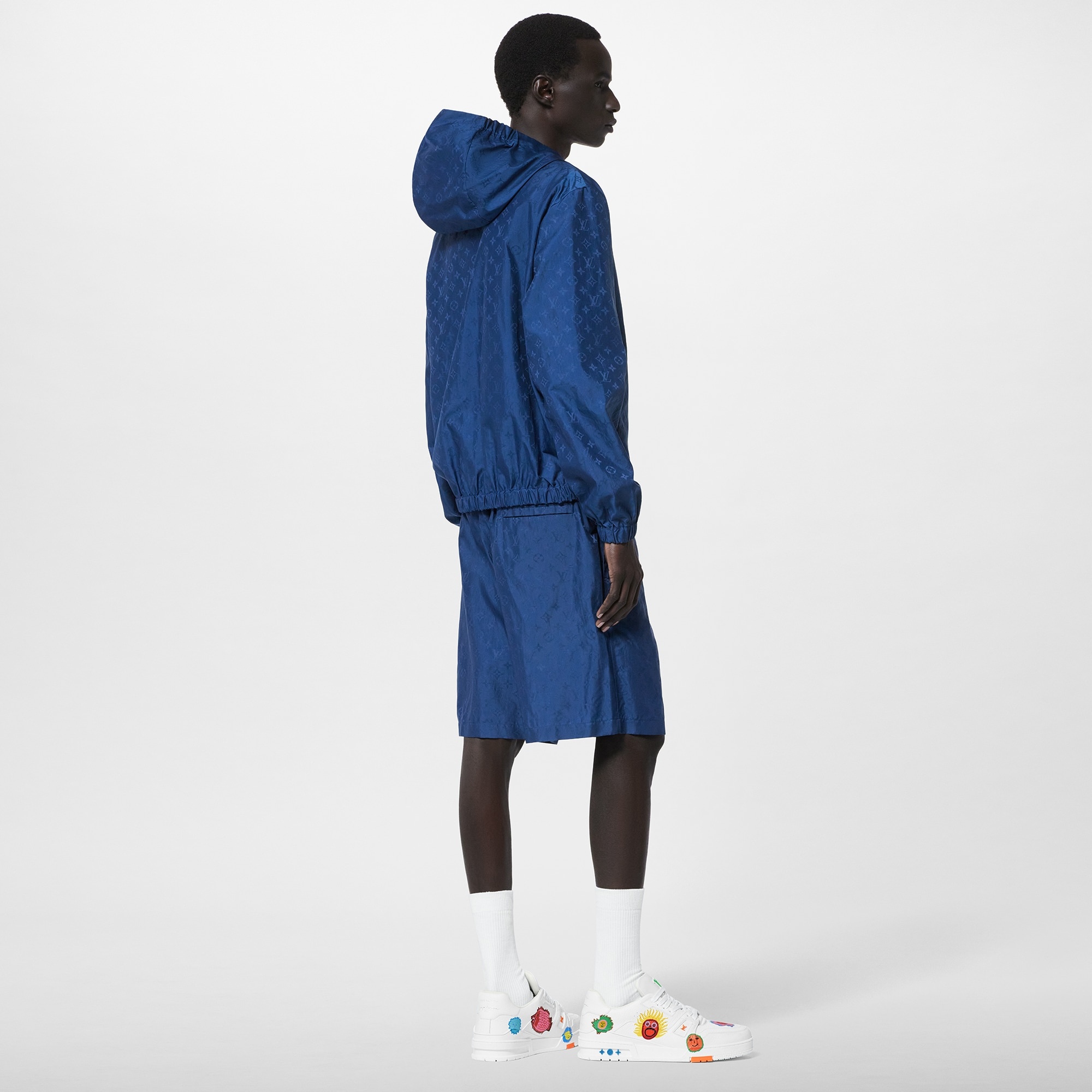 LV x YK Monogram Faces Swimshorts - 3