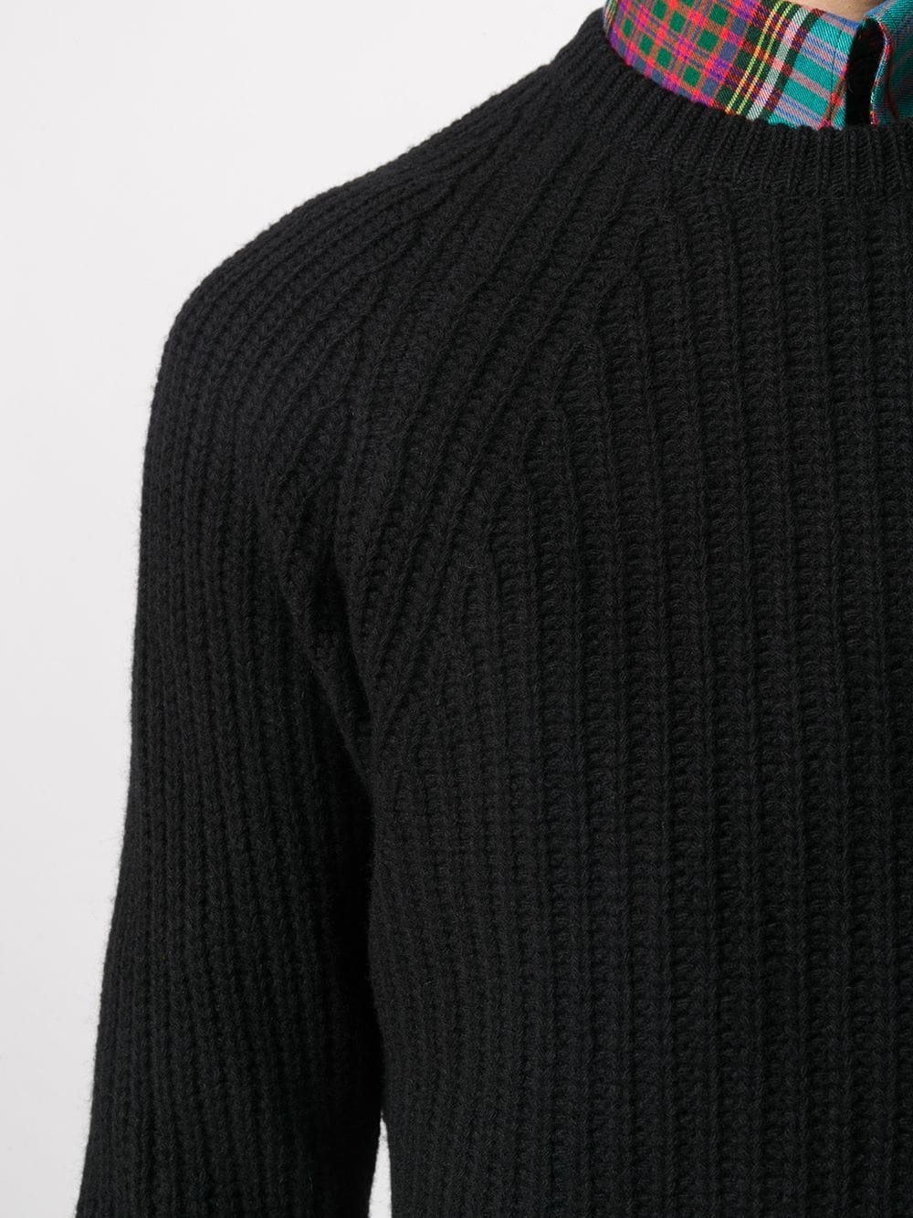 crew neck wool jumper - 5