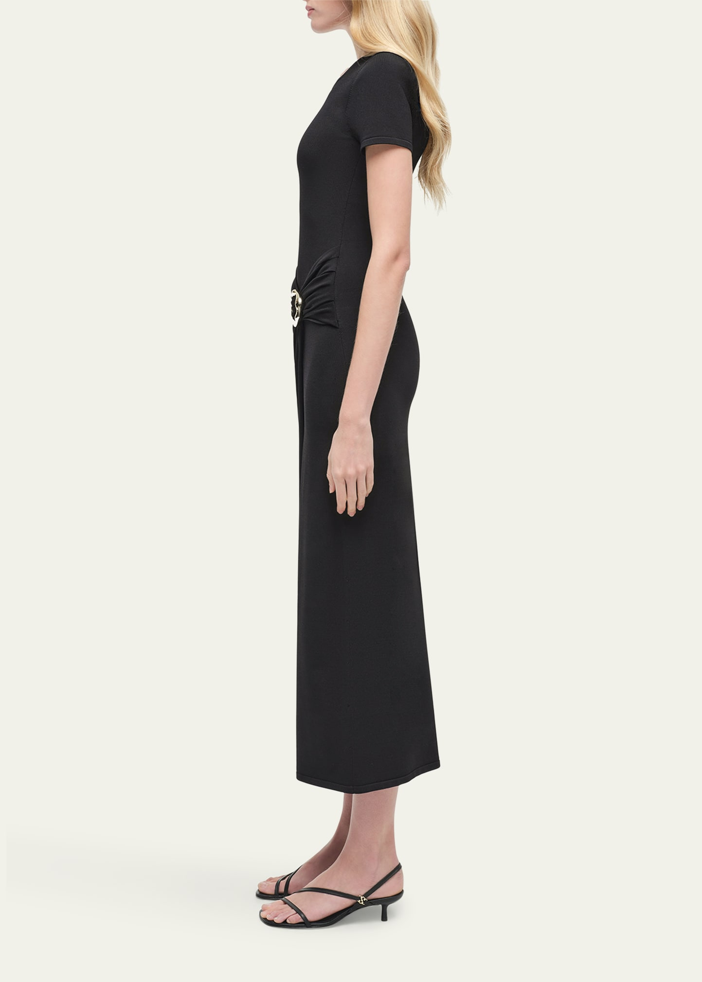 Soren Gathered Knit T-Shirt Dress - 4