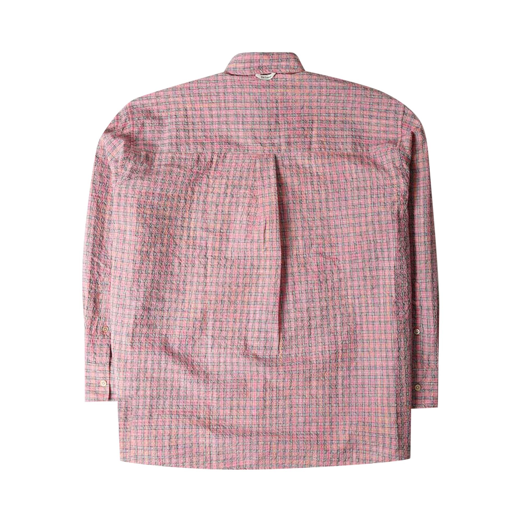 Our Legacy Borrowed BD Shirt 'Pink Kumble Check' - 2