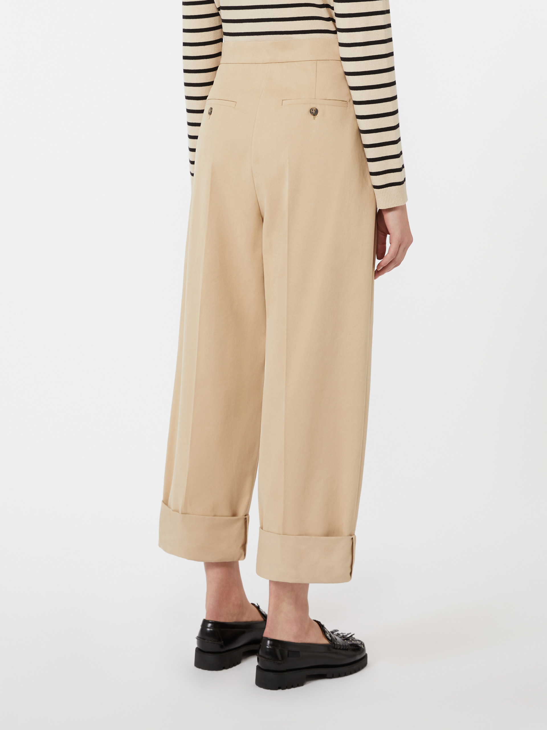 BRONZO Comfort gabardine trousers - 4