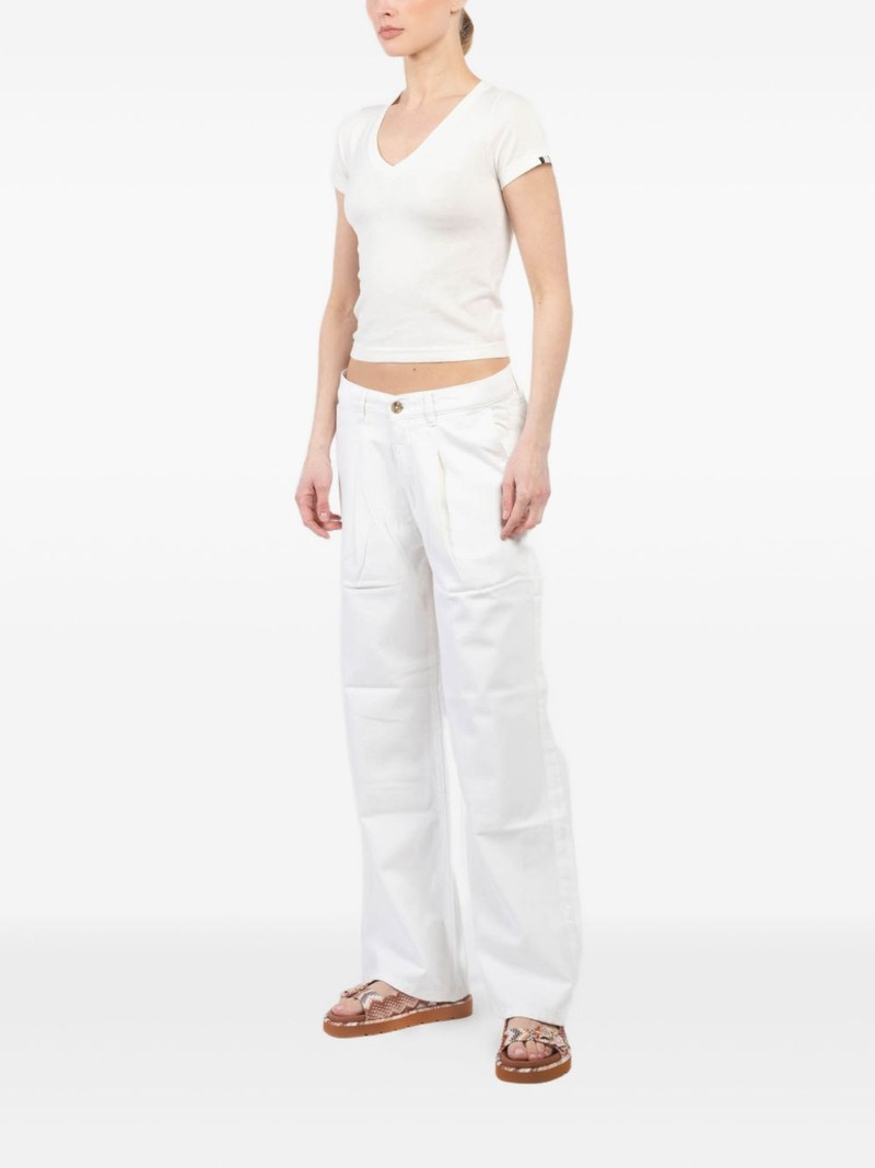 extreme cashmere V-neck short-sleeved T-shirt outlook