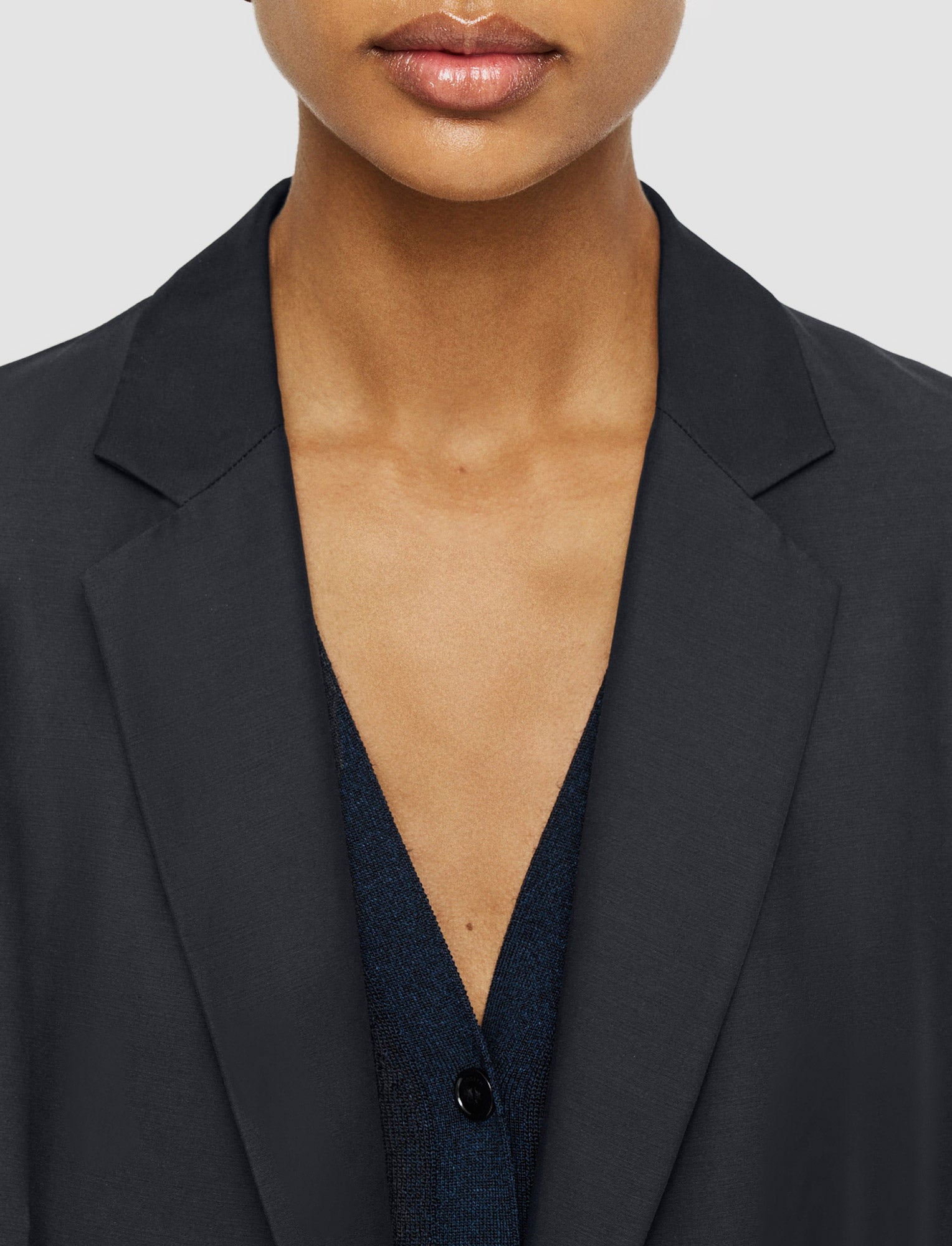 Soft Cotton Silk Belmore Jacket - 4
