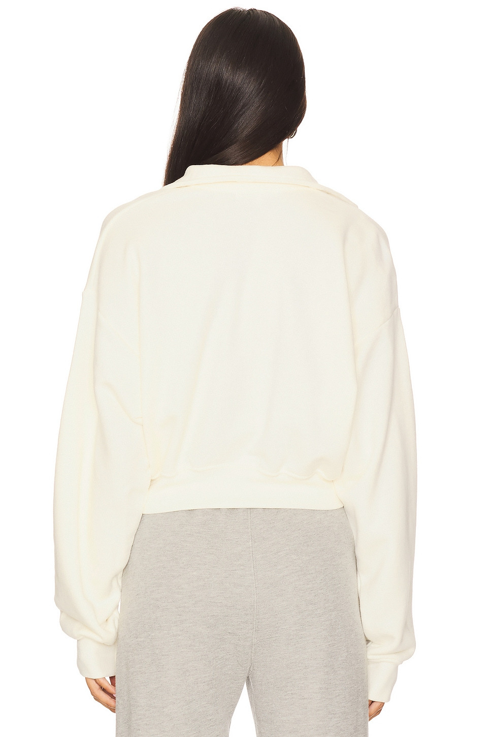 Cropped Half Zip Sweatshirt - 3
