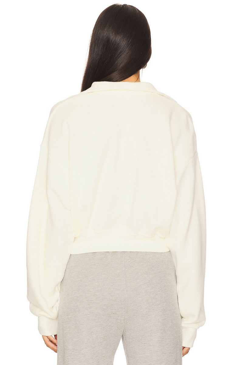 ÉTERNE Cropped Half Zip Sweatshirt outlook