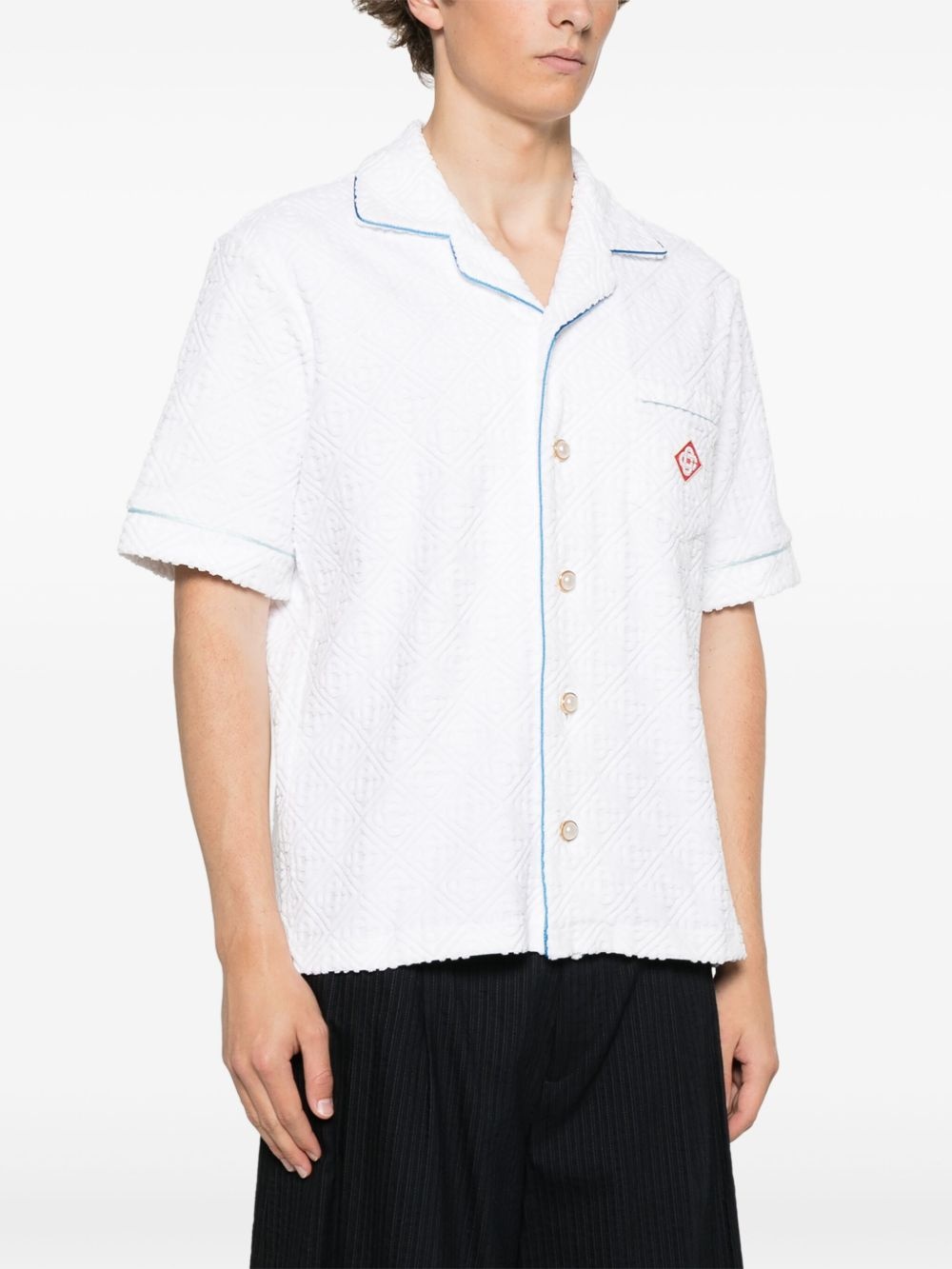 monogram towelling shirt - 3