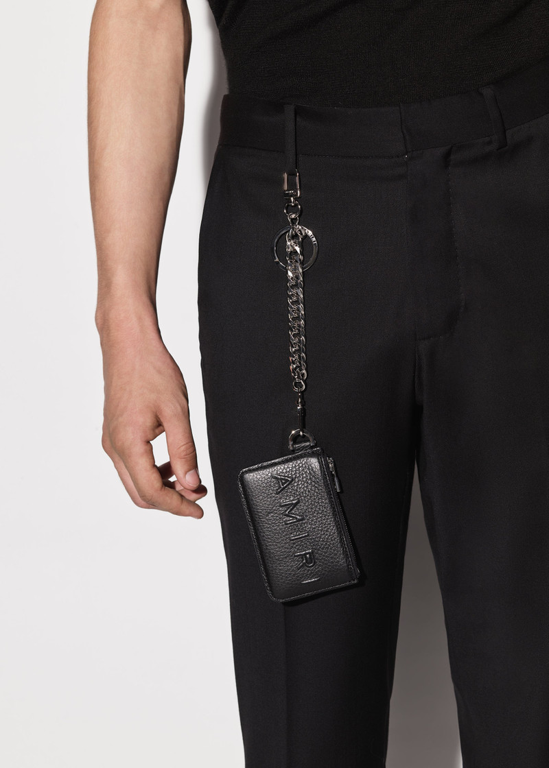 PEBBLED LOGO CHAIN WALLET 5