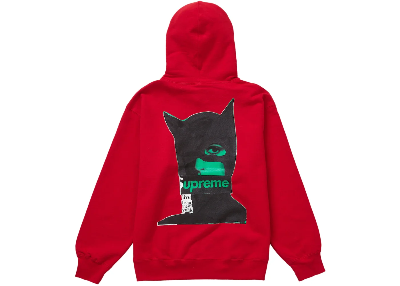 Supreme Catwoman Hooded Sweatshirt Red - 1