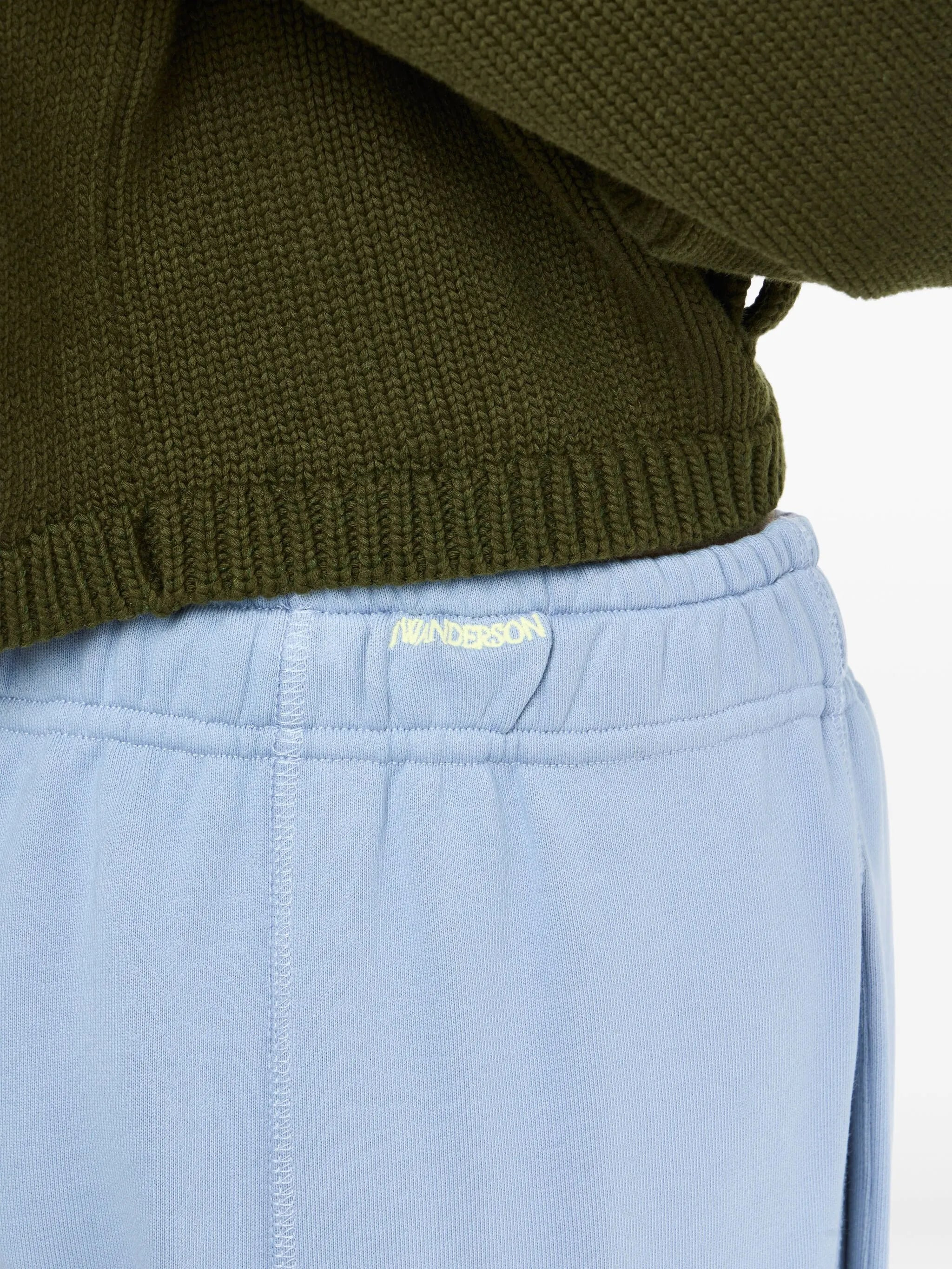 tie-fastening cotton trousers - 5