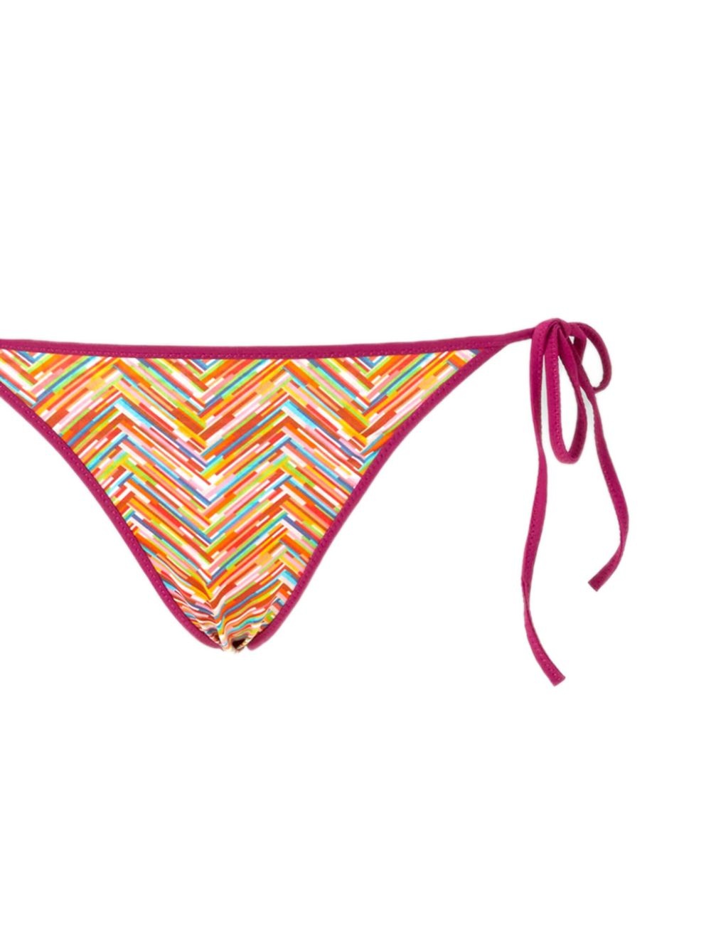 zigzag-print bikini set - 2