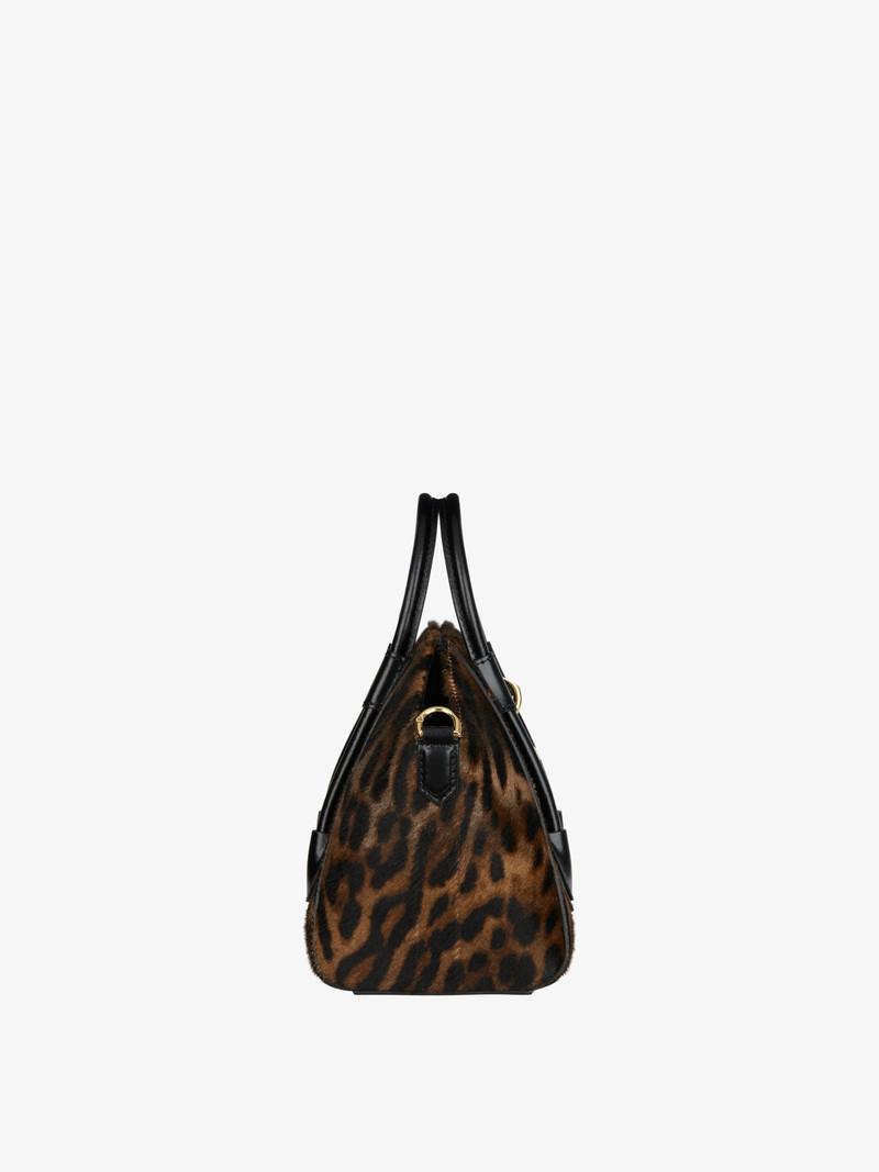 MINI ANTIGONA LOCK BAG IN LEOPARD PRINT HAIRCALF 3