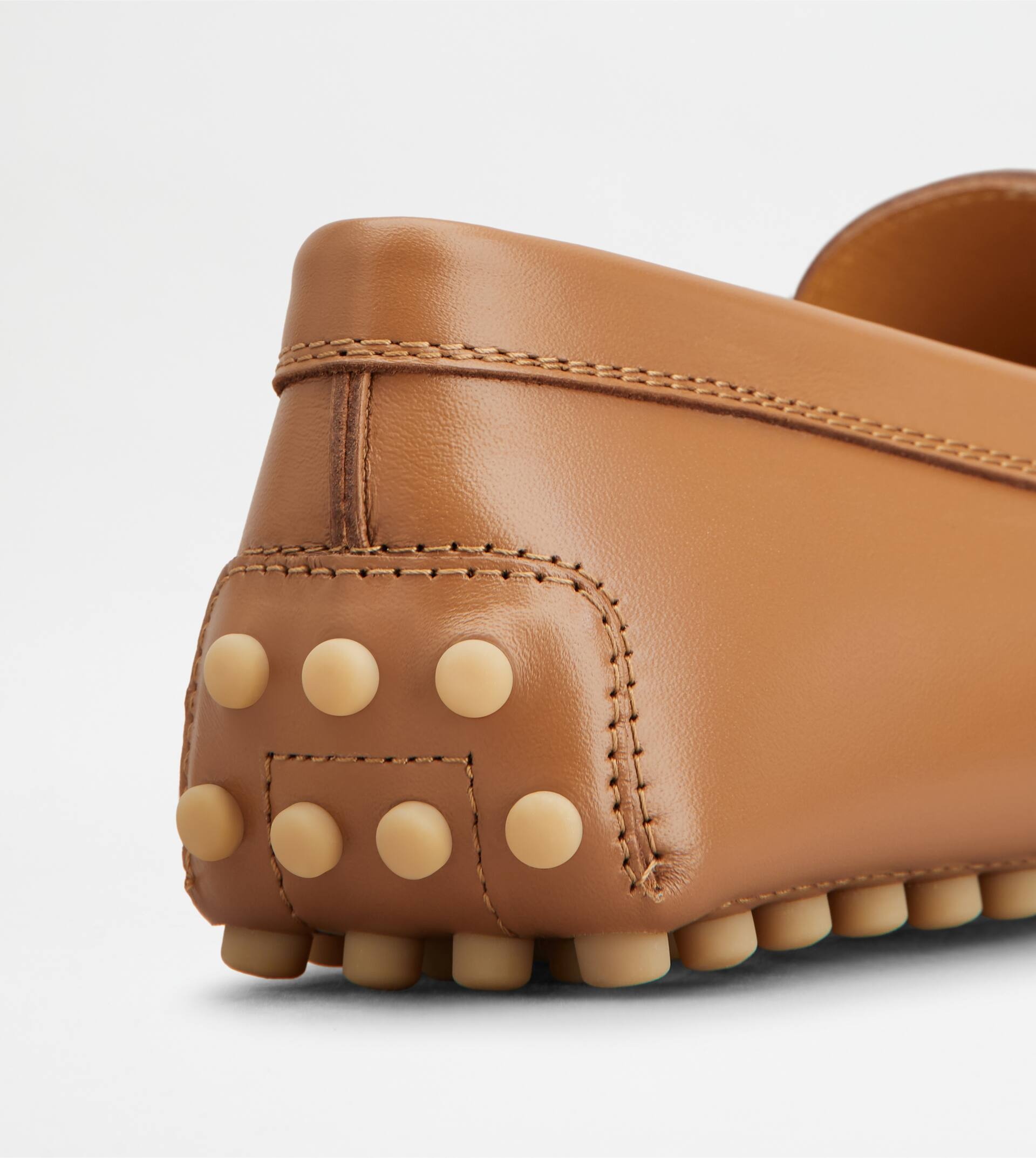 GOMMINO DRIVING SHOES IN LEATHER - BROWN - 6