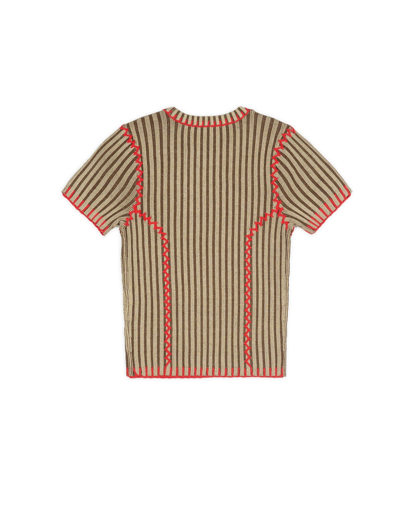 BRAIN DEAD Mariel Sport Knit Top - Sand outlook