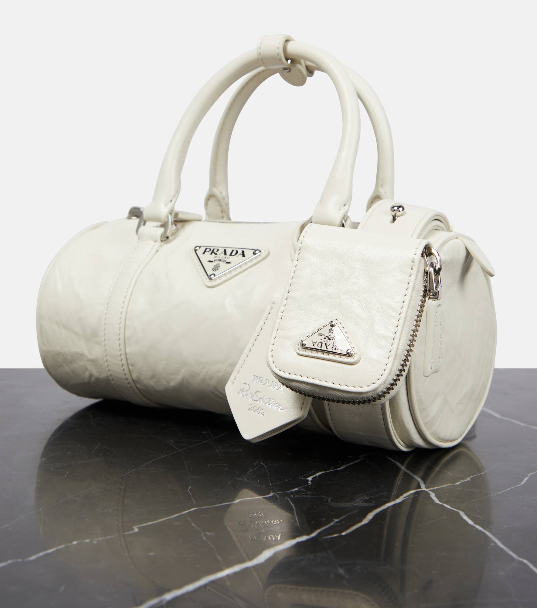 Mini leather tote bag - 6
