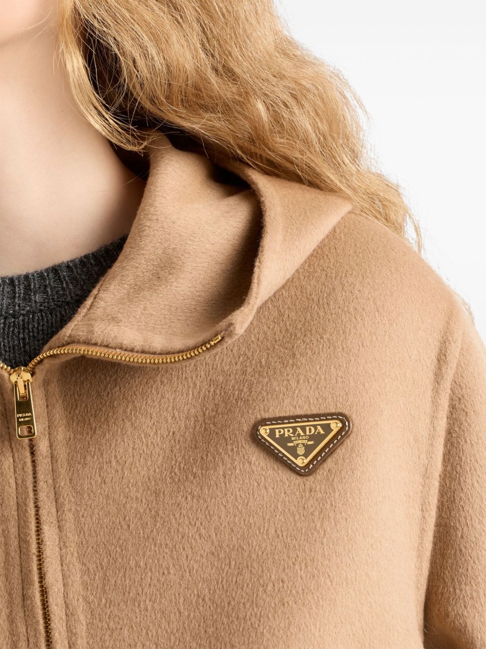triangle-logo blouson jacket - 5