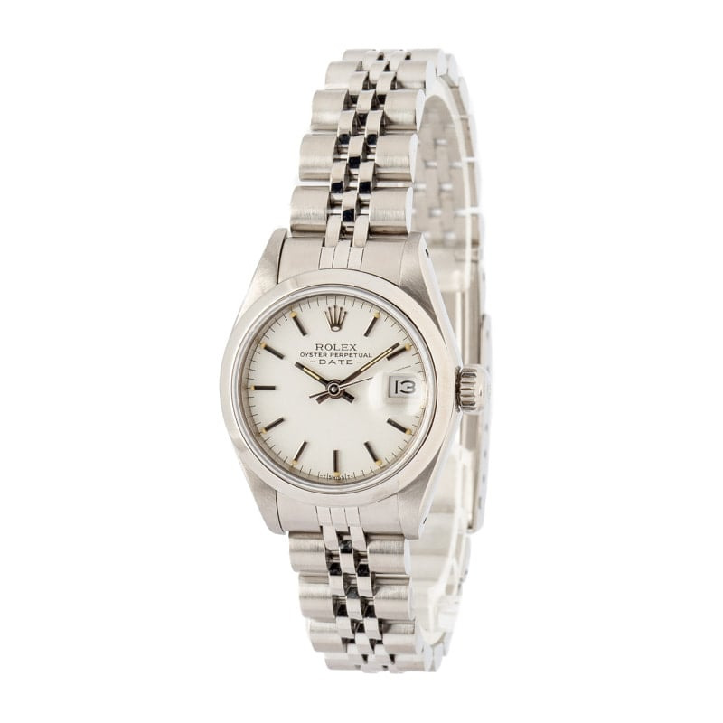Ladies Rolex Date 69160 White Dial - 2