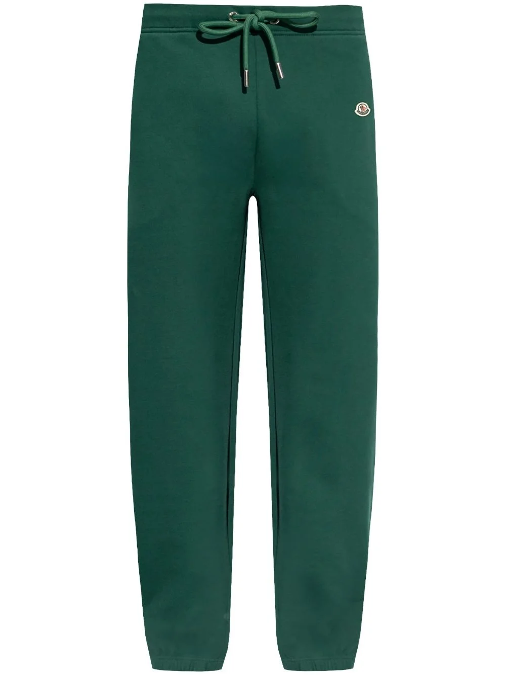 logo-patch cotton track pants - 1