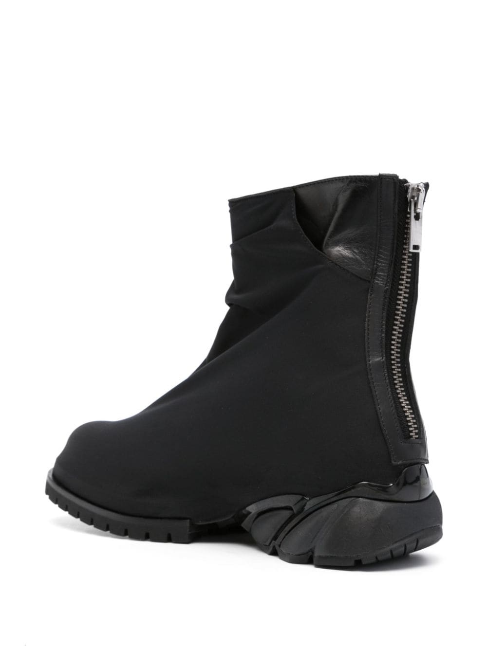 panelled zip-up ankle boots - 3