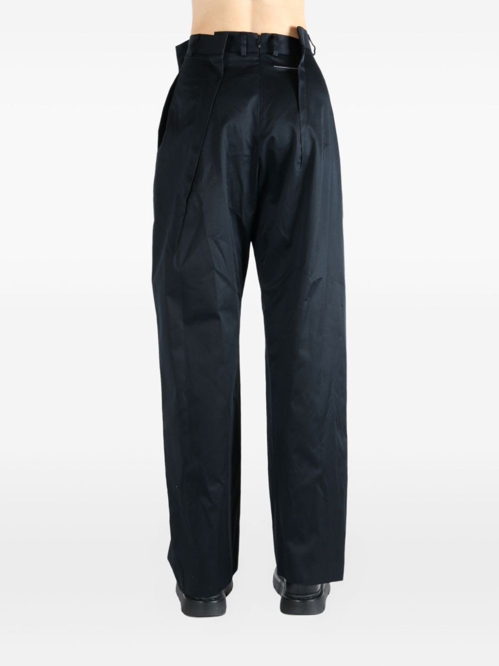 pleated-front trousers - 4