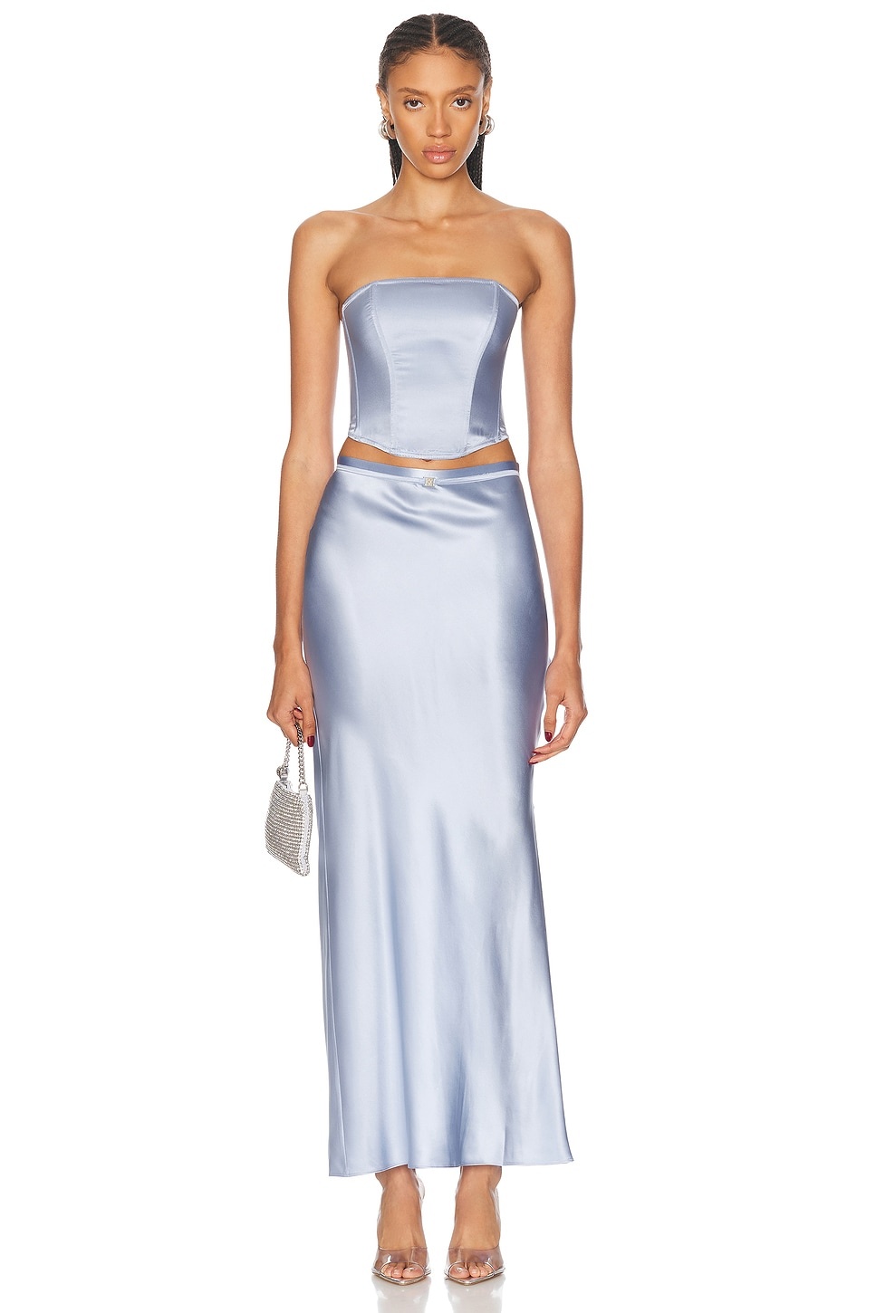 Long Silk Bias Skirt - 5