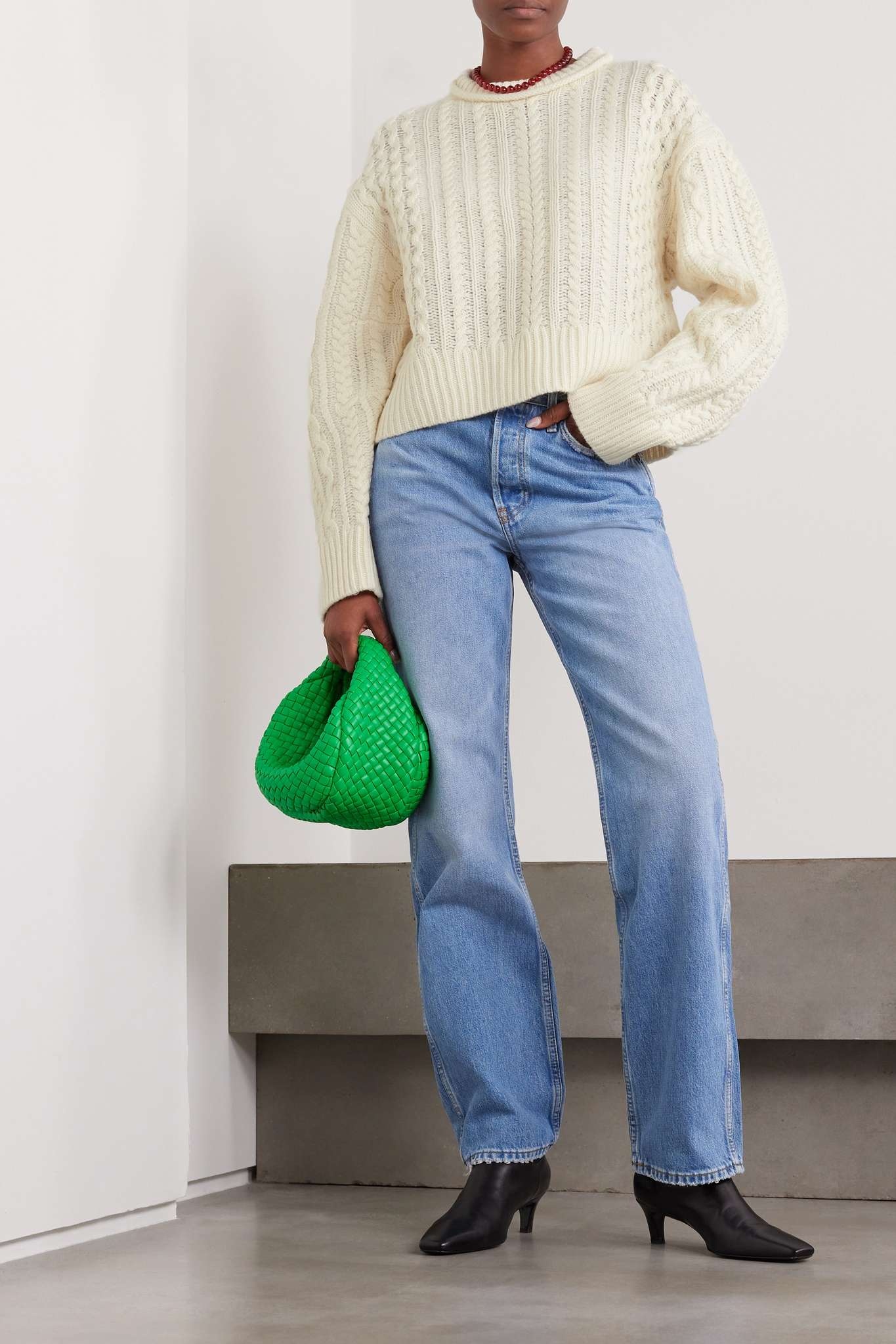 Cable-knit wool sweater - 2