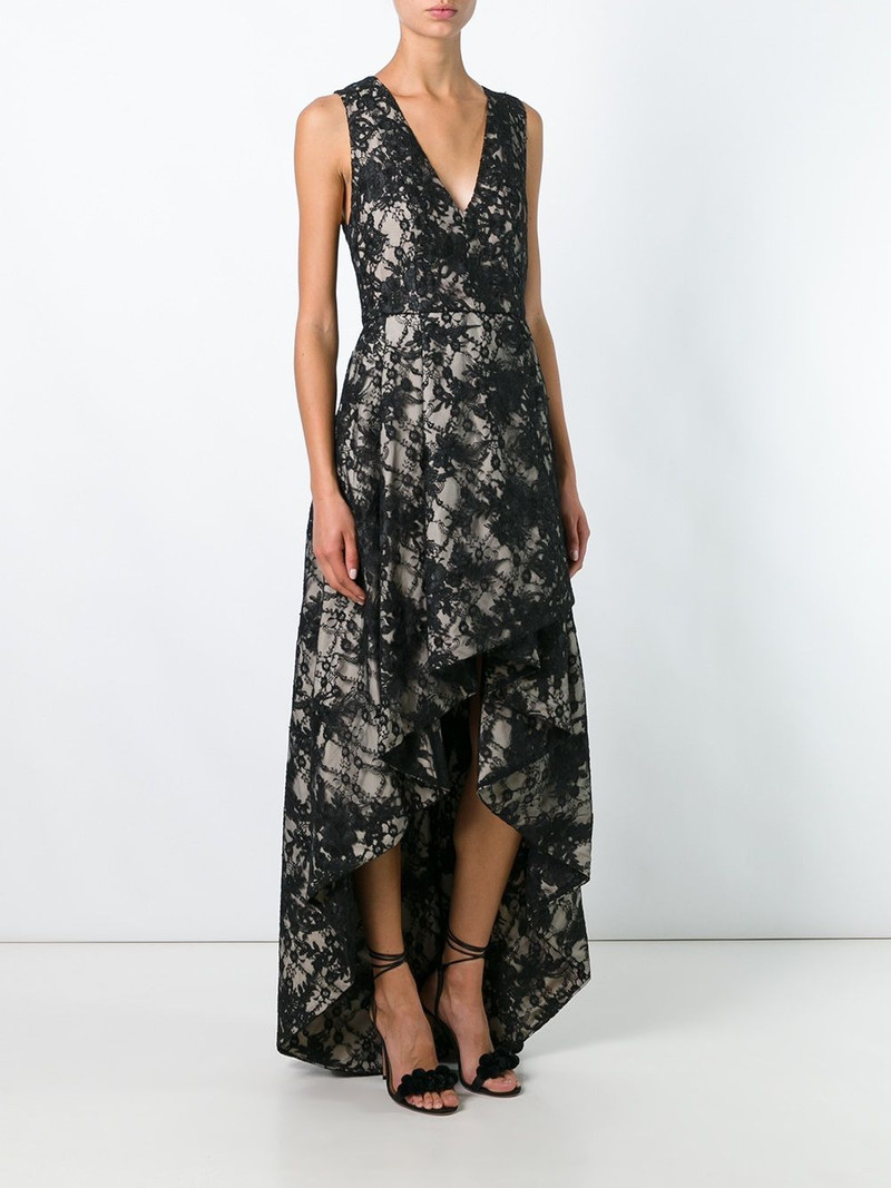 v neck high low dress 5