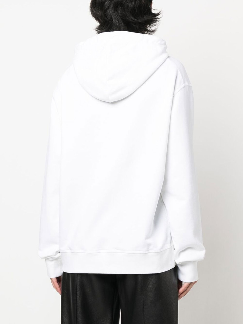 logo-print cotton hoodie 4