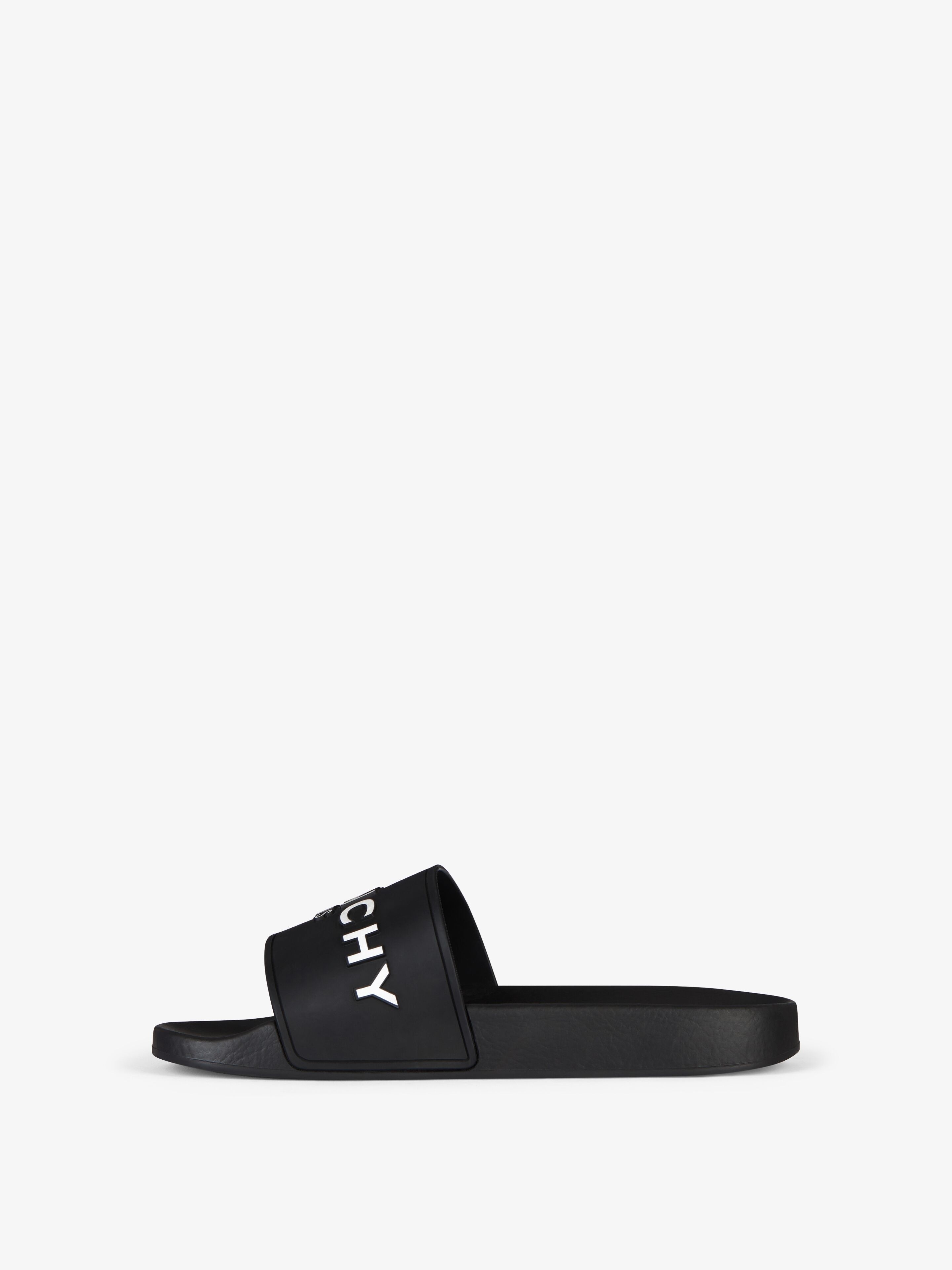 ジバンシィ GIVENCHY  SLIDE FLAT SANDALS Givenchy G Plage Flat Sandals with Crossed Straps in Webbing