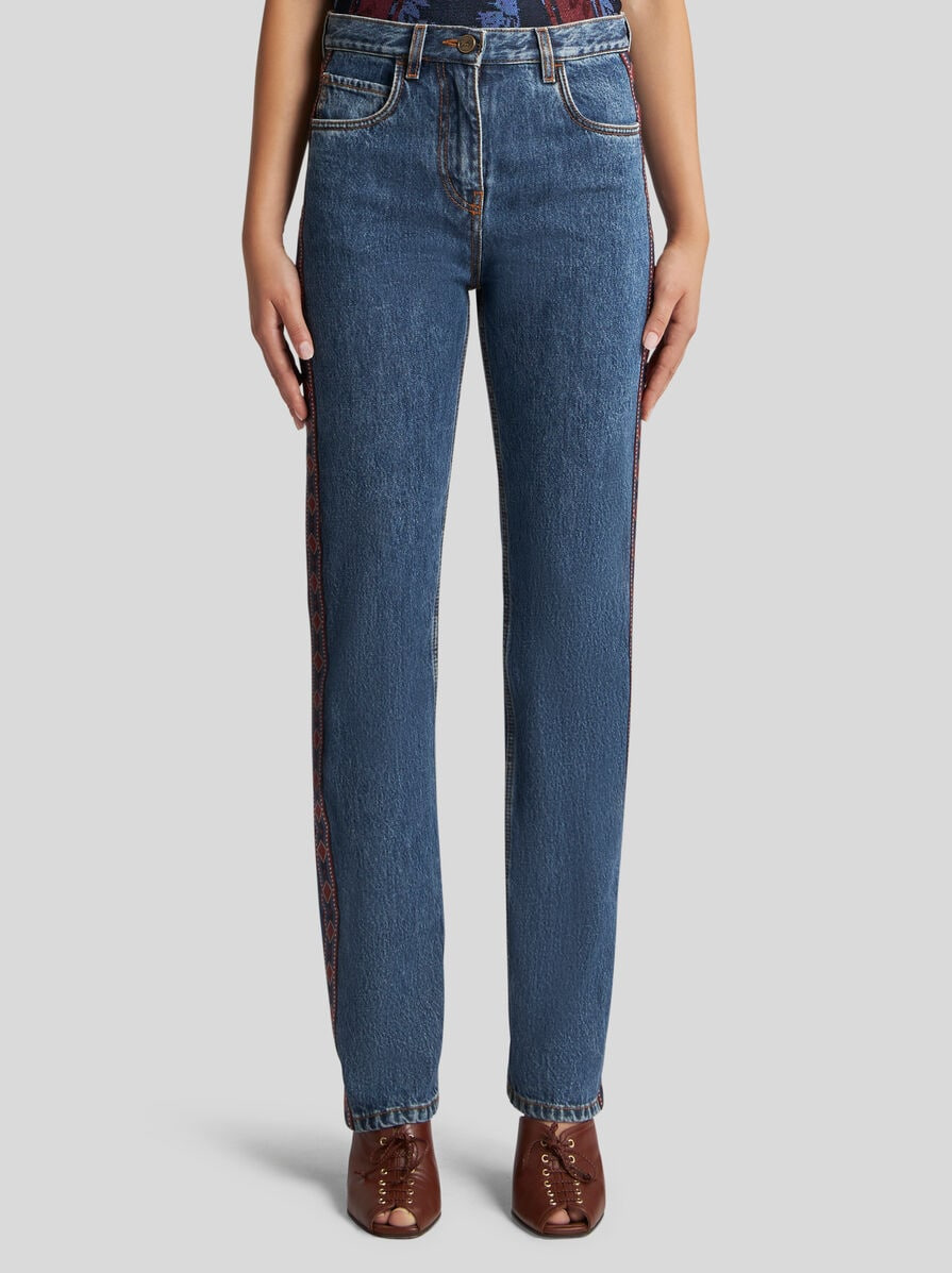 REGULAR-FIT JEANS WITH SIDE BAND - 2