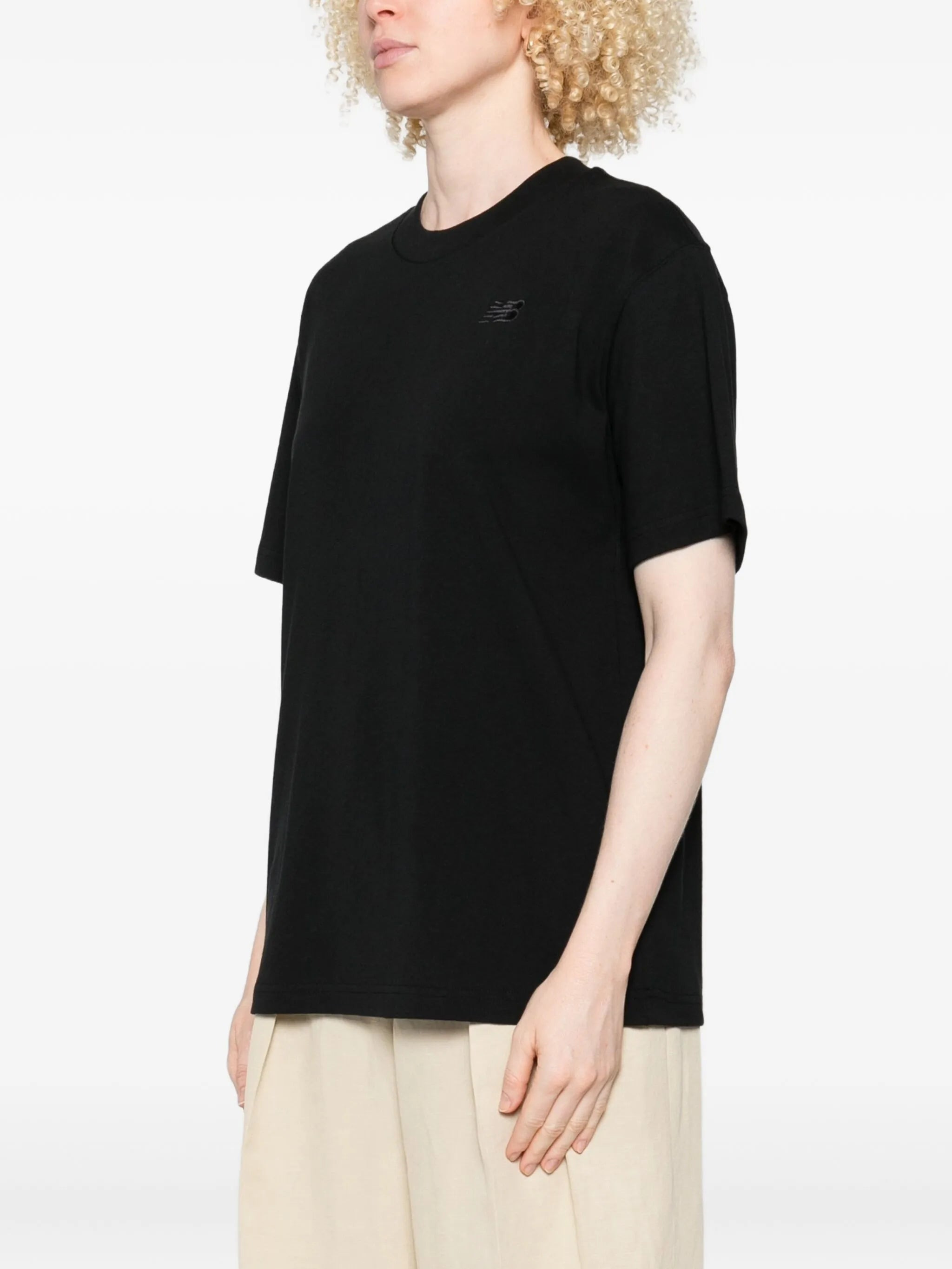 New Balance Logo-embroidered Cotton T-shirt - 4