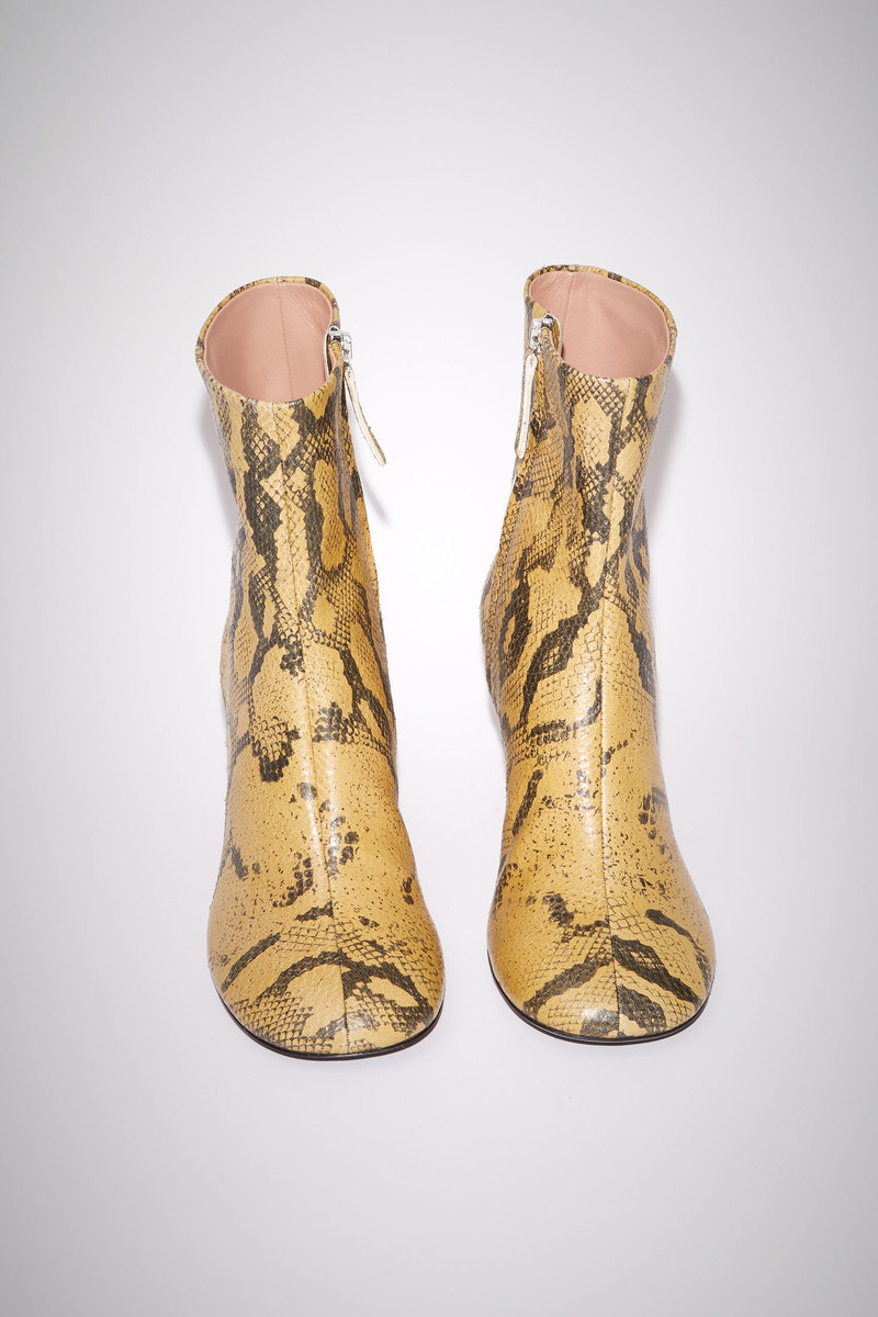 Leather ankle boots - Multi beige 2