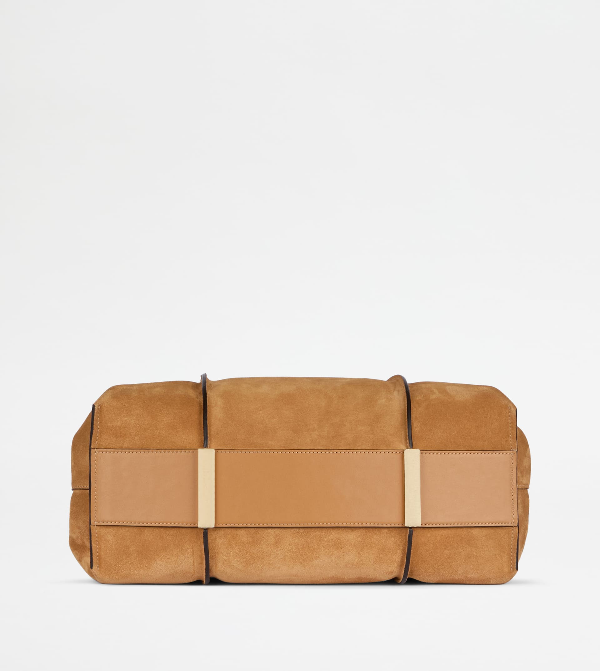 T TIMELESS SHOPPING BAG IN SUEDE MEDIUM - BROWN - 3
