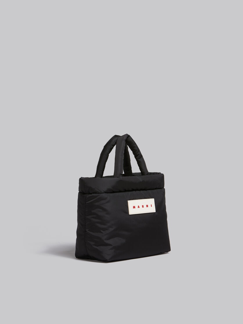 BLACK PUFF MINI TOTE BAG - 6