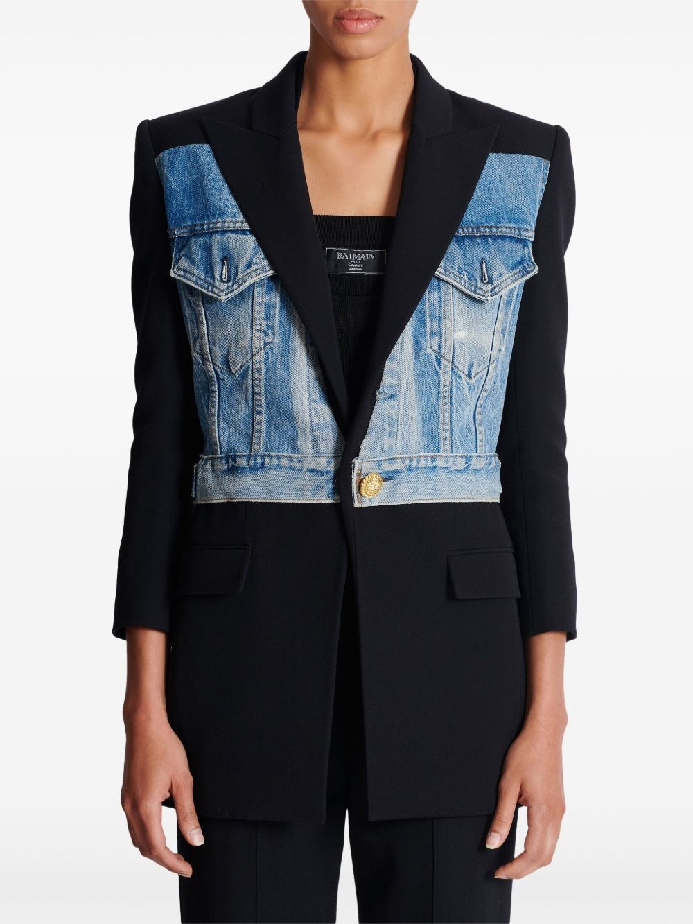 panelled blazer - 5
