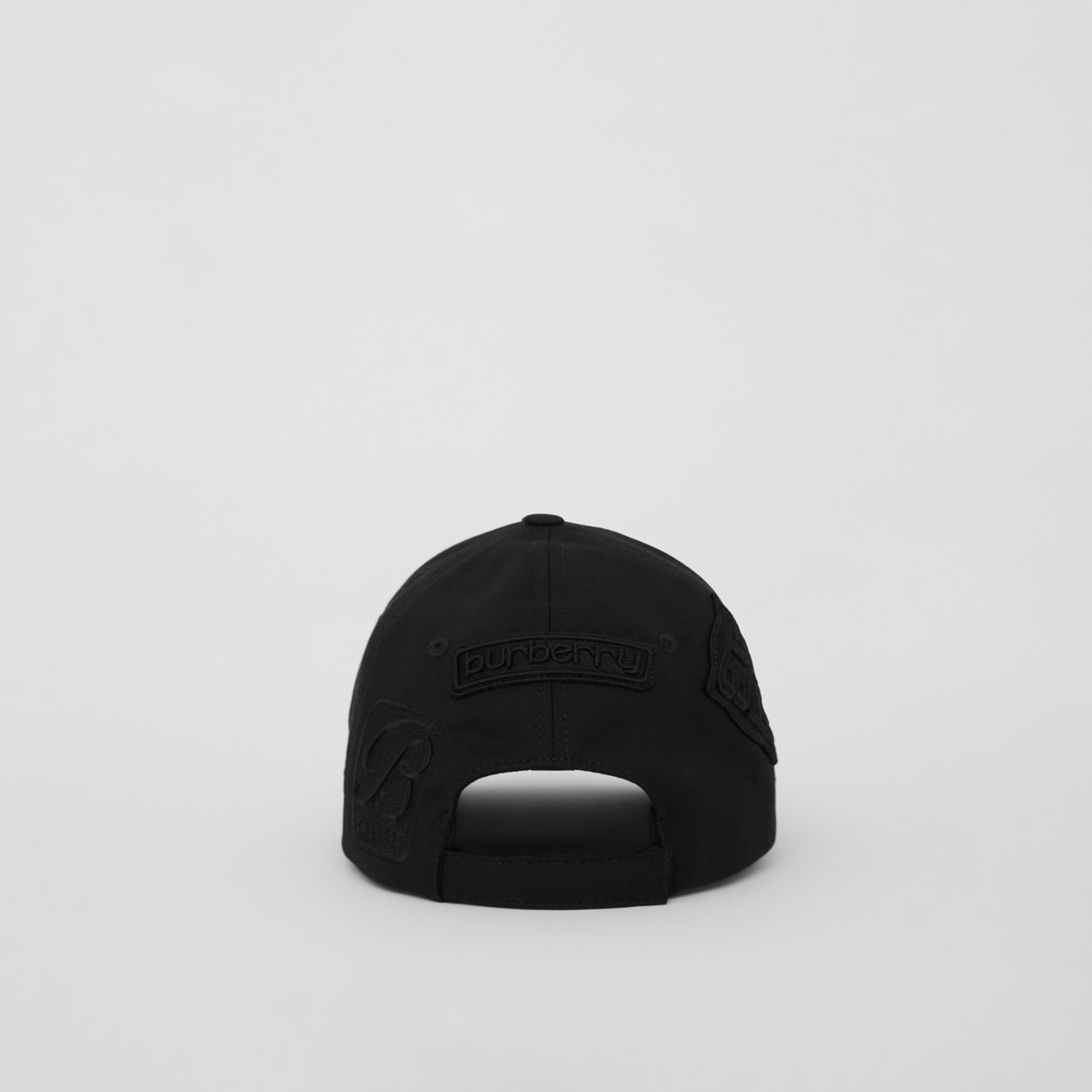 Badge Appliqué Cotton Gabardine Baseball Cap - 4