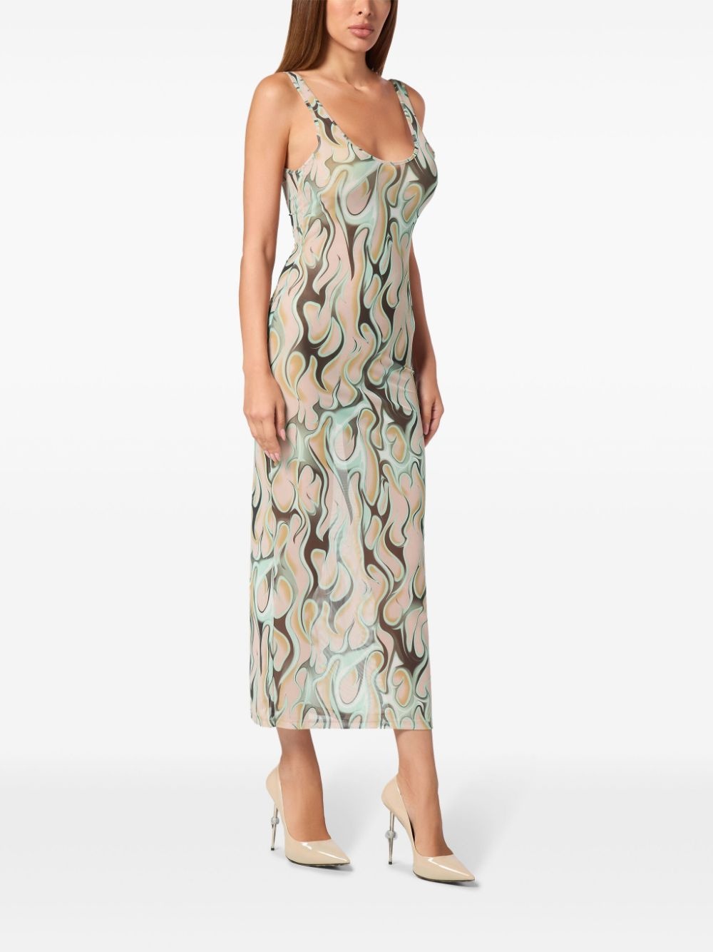 Flame midi dress - 3
