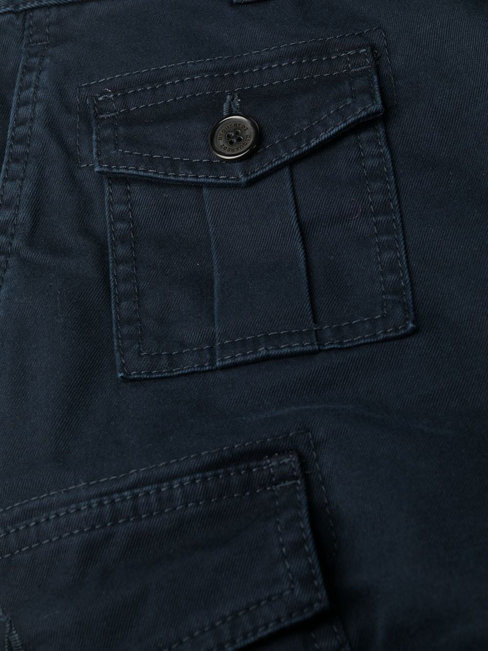 slim-cut cargo trousers - 6
