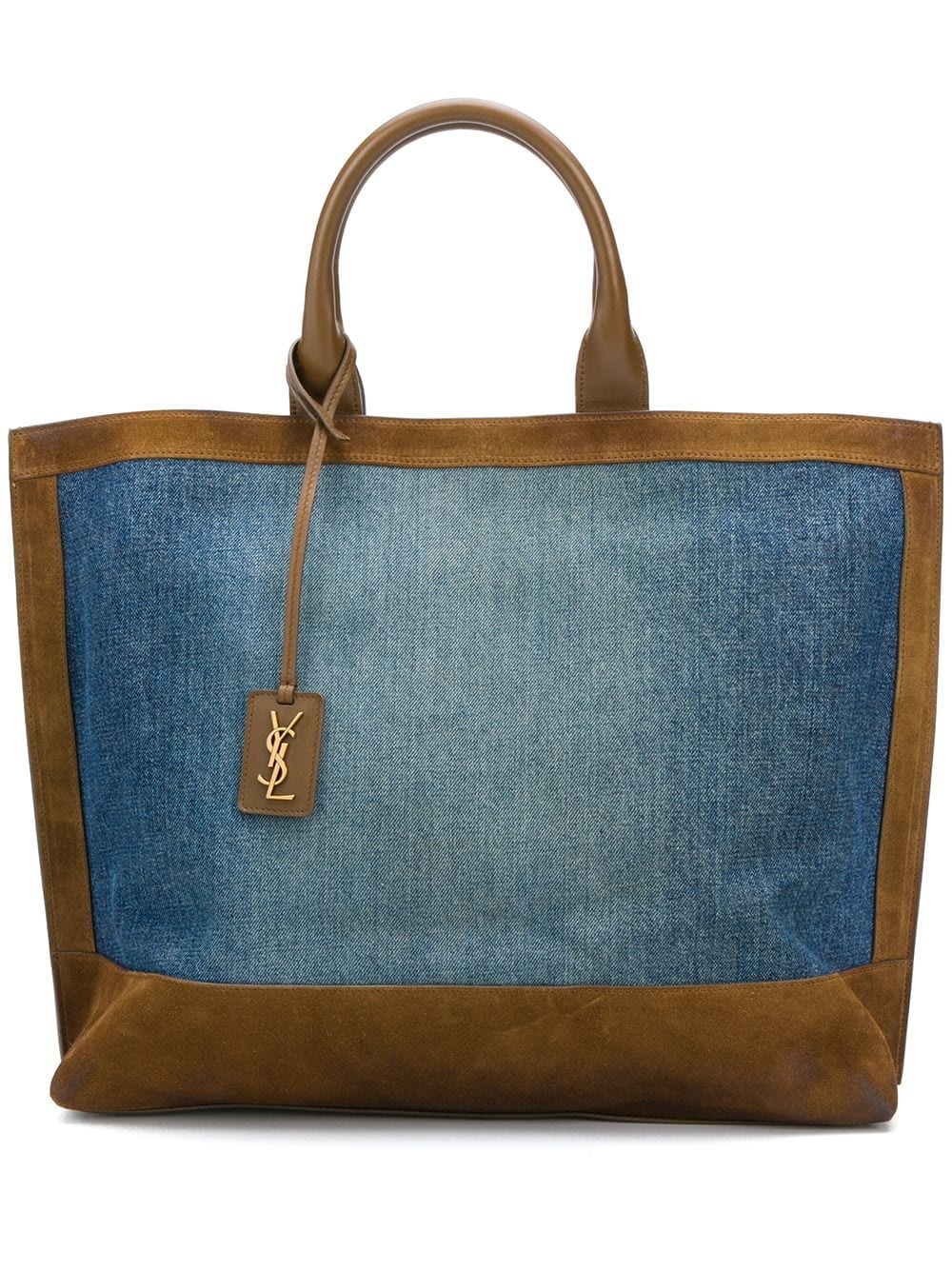 denim tote bag - 1