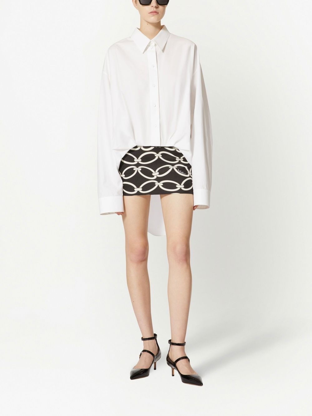 Valentino Chain 1967 shirt dress - 3