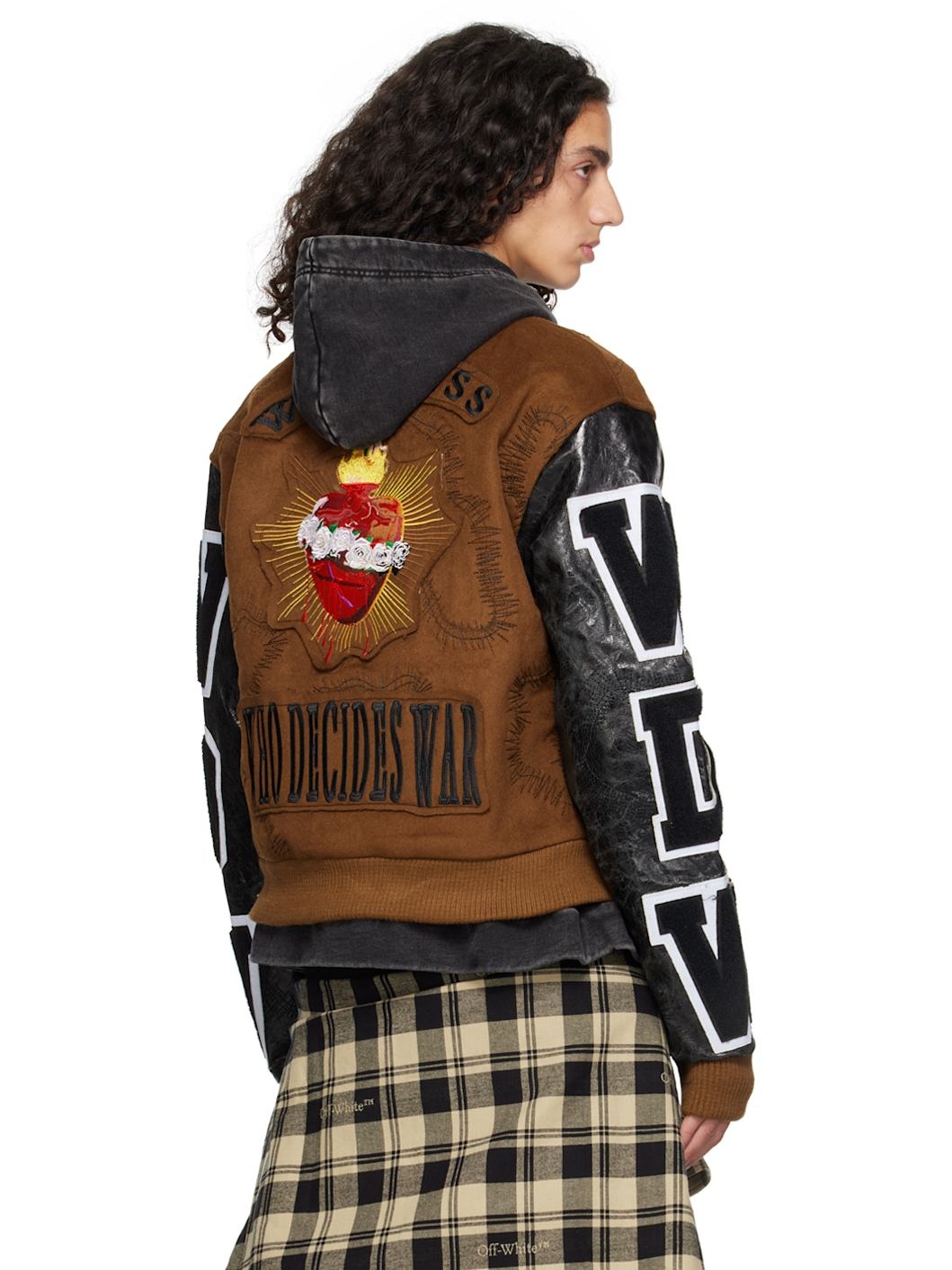 SSENSE Exclusive Brown Namesake Varsity Bomber Jacket - 3