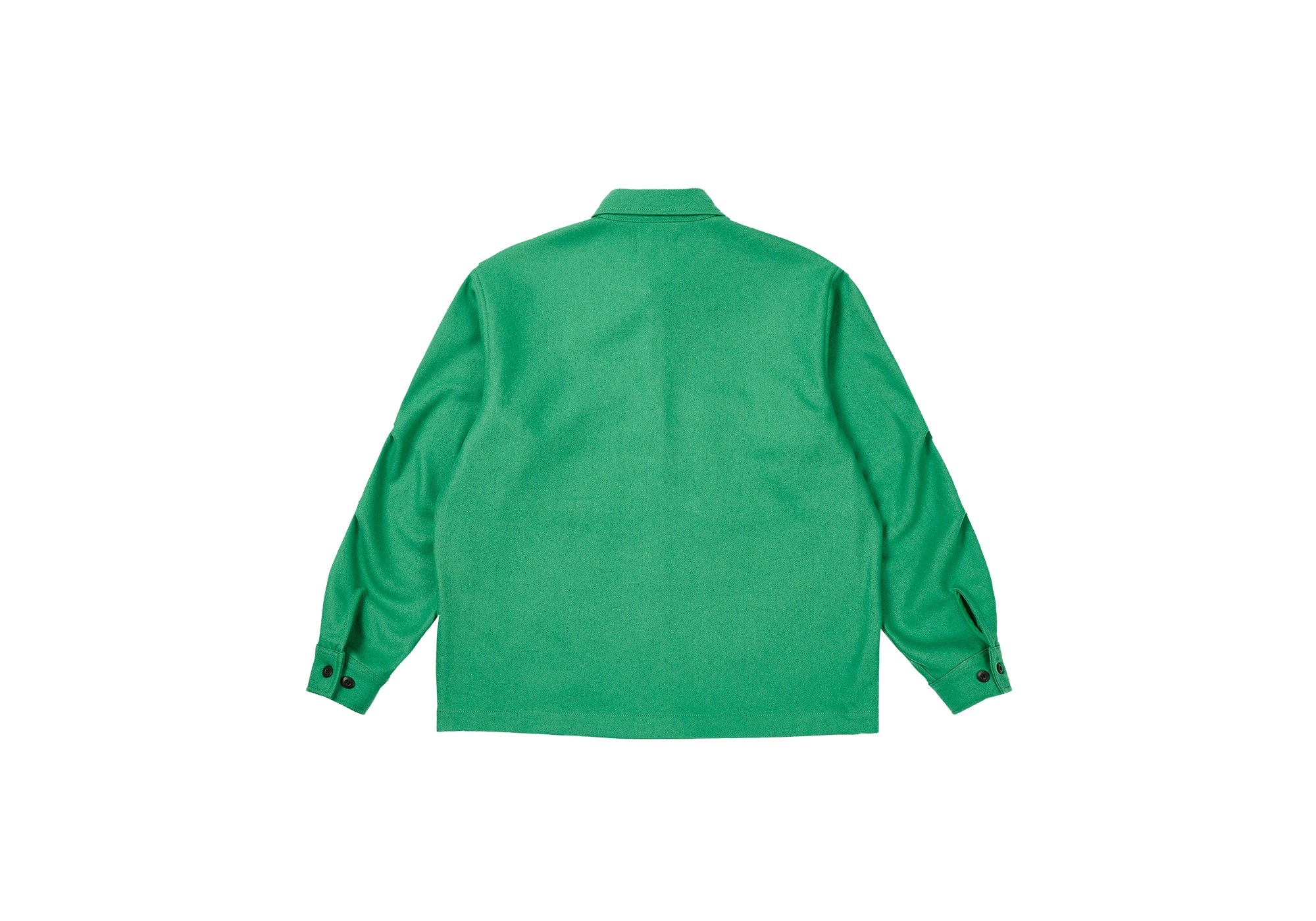 WOOL SHIRT JACKET SWEET PEA GREEN - 2
