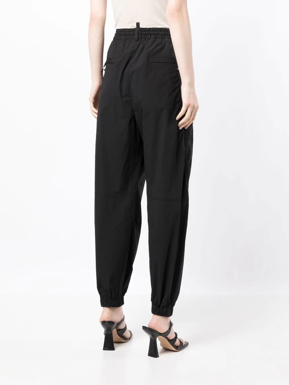 high-waisted tapered trousers - 4
