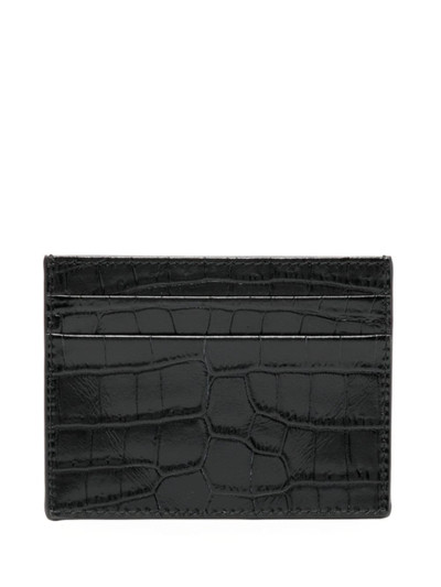 Palm Angels crocodile-effect leather cardholder outlook