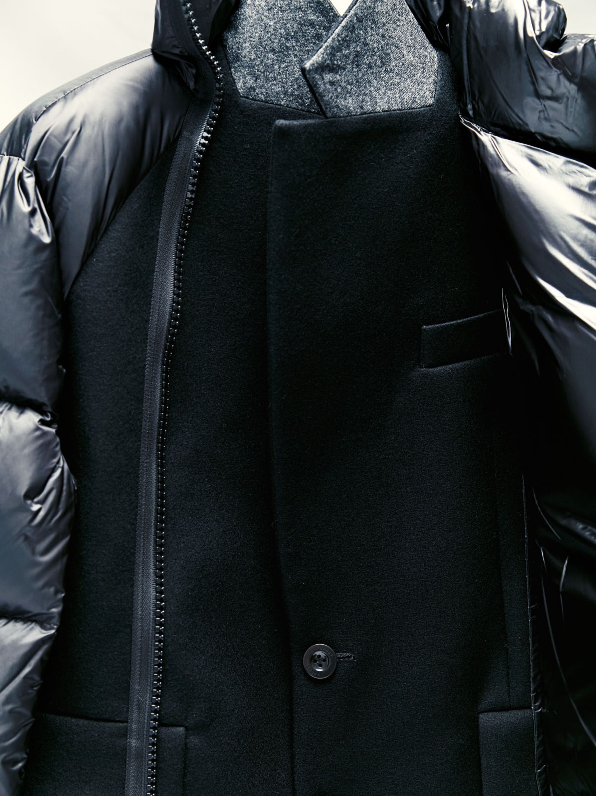 Wool Melton x Padded Jacket - 5
