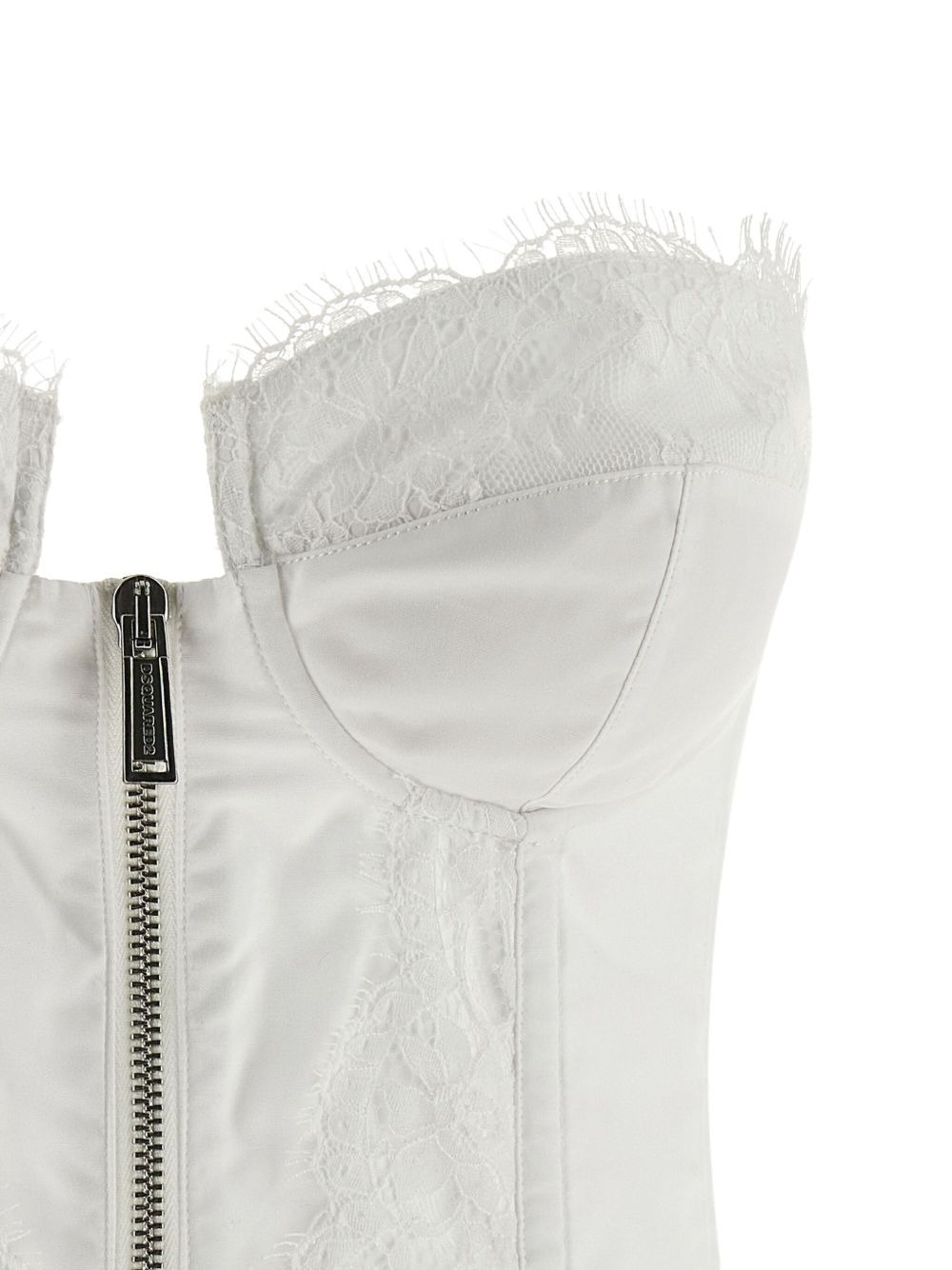 x Vaquera lace-trim zip-front corset - 3