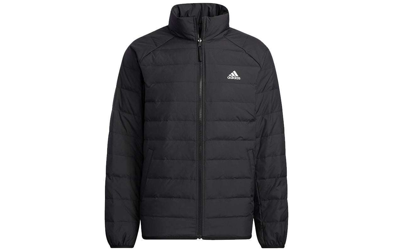 Men's adidas 3in1 Dwn Jkt Outdoor 3 In 1 Detachable Sports Hooded Down Jacket Black H20772 - 2