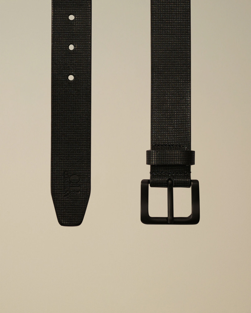 Leather Printed Logo Belt 3